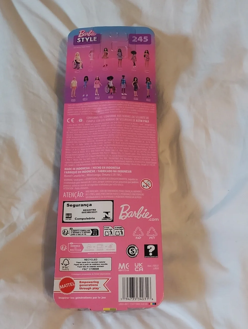 Barbie Fadhionistas Doll #245